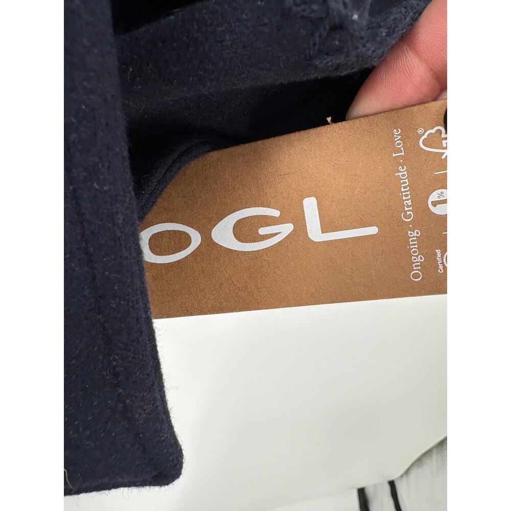 OGL Jacket Size L Navy Blue Oversized Scarf Jacket CashSoft Pockets Coat NEW - Picture 3 of 16